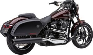 Cobra KIPUFOGÓ DUAL CUT BLK Harley Davidson FLSB 1750 ABS Softail Sport Glide 107 motor kipufogó