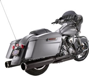 S&s cycle Mk45 EC Slip-On Muffler Thruster Black Harley Davidson FLTRU 1750 ABS Road Glide Ultra 107 motor kipufogó