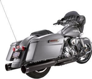 S&s cycle Mk45 EC Slip-On Muffler Tracer Black Harley Davidson FLTRX 1750 Road Glide 107 motor kipufogó
