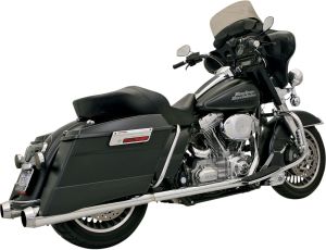 Bassani xhaust HEADER TRUE DUALS CHROME Harley Davidson FLTR 1450 Road Glide motor kipufogó