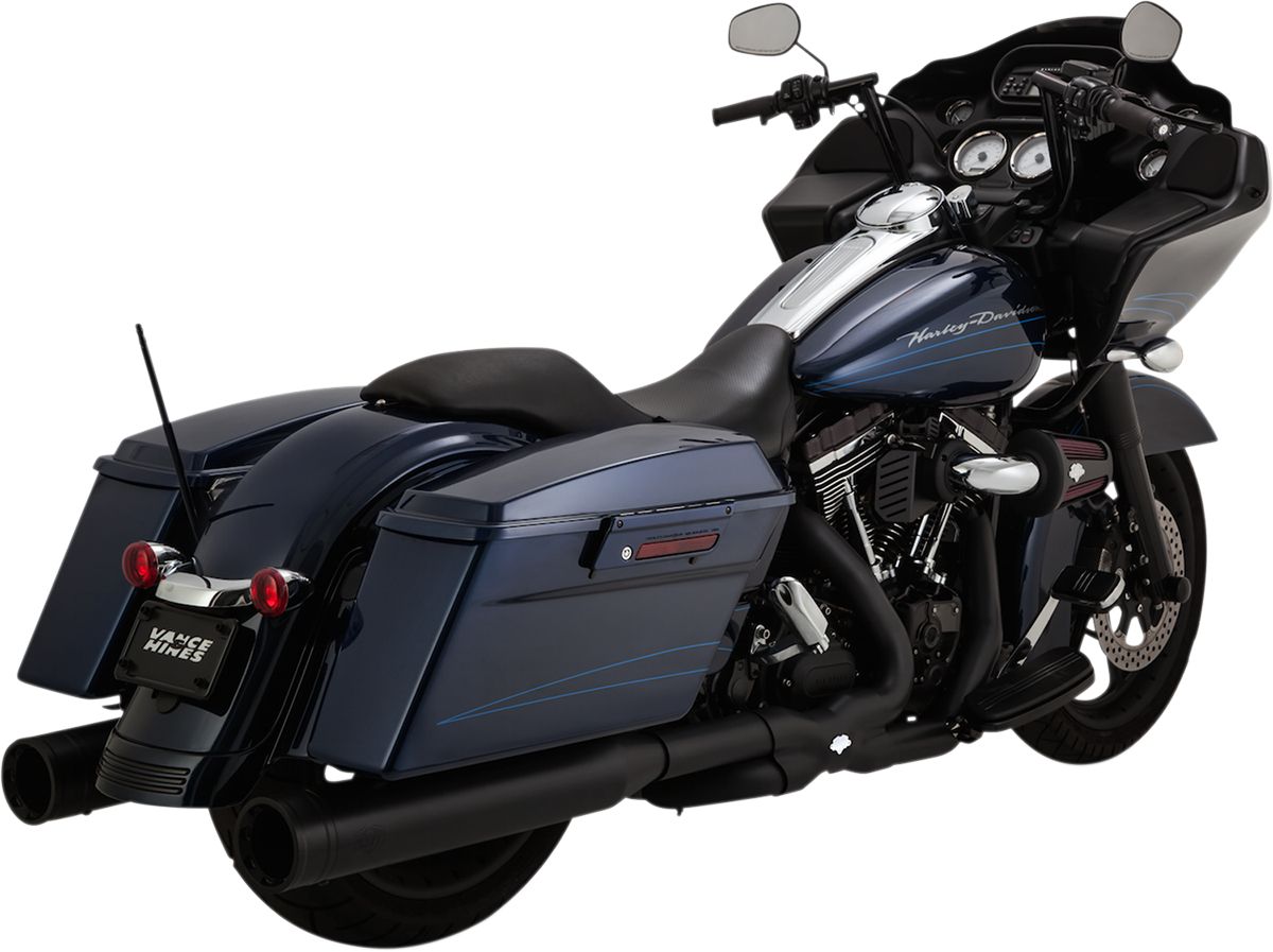 Vance & hines HEADER SYSTEM POWER DUALS BLACK Harley Davidson FLHR 1584 Road King motor kipufogó 0