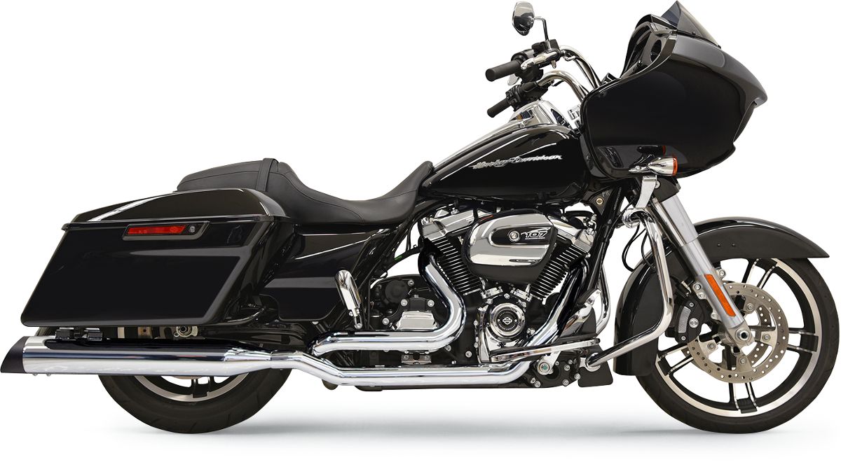 Bassani xhaust HEADER PIPES CHROME TRUE-DUAL DOWN UNDER Harley Davidson FLHR 1750 ABS Road King 107 motor kipufogó 0