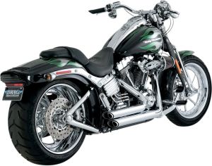 Vance & hines KIPUFOGÓ SHORTSHOTS STAGGERED CHROME Harley Davidson FLSTC 1450 Heritage Softail Classic motor kipufogó