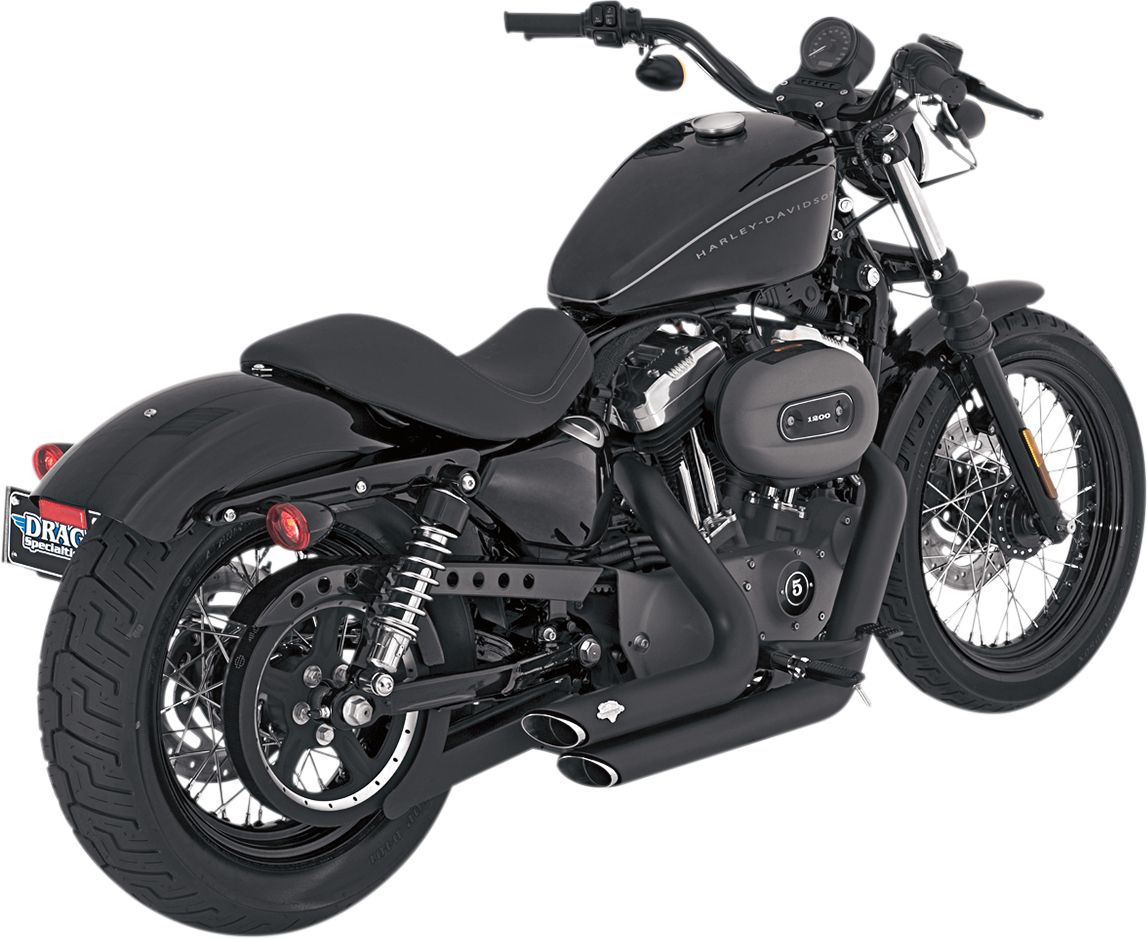Vance & hines KIPUFOGÓ SHORTSHOTS STAGGERED BLACK Harley Davidson XL 1200 X Forty-Eight motor kipufogó 0