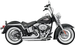 Bassani xhaust KIPUFOGÓ FIRESWEEP TURNOUT CHROME Harley Davidson FLSTC 1450 Heritage Softail Classic motor kipufogó