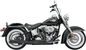 Bassani xhaust KIPUFOGÓ ROAD RAGE 2-INTO-1 BLACK Harley Davidson FLSTNSE 1800 ABS Softail Deluxe CVO motor kipufogó