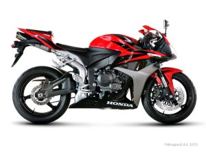 Akrapovic FELCSÚSZTATHATÓ LINE KIPUFOGÓ TITANIUM HONDA CBR 600 RR  motor kipufogó