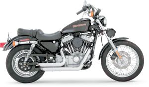 Vance & hines KIPUFOGÓ SHORTSHOTS STAGGERED CHROME Harley Davidson XL 883 Sportster motor kipufogó