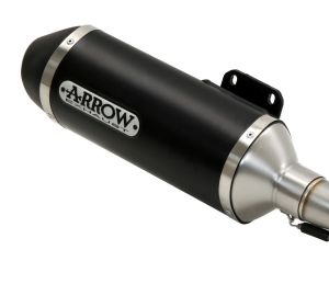 Arrow URBAN DARK ALUMINIUM SILENCER WITH BLACK STEEL END CAP VESPA PRIMAVERA 125 IGET ABS  motor kipufogó