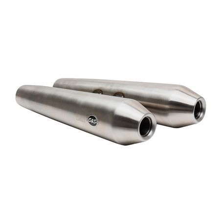 S&s cycle Tapered Cone Slip-On Mufflers for Royal Enfield® 650 Twins ROYAL ENFIELD CONTINENTAL GT 650 EFI ABS  motor kipufogó 0