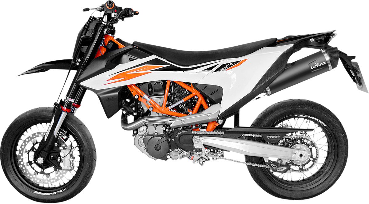 Leovince NERO FELCSÚSZTATHATÓ KIPUFOGÓDOB KTM ENDURO 690 R ABS  motor kipufogó 0