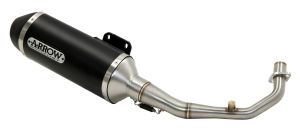 Arrow URBAN DARK ALUMINIUM SILENCER WITH BLACK STEEL END CAP KYMCO NEW DOWNTOWN 350 I ABS  motor kipufogó