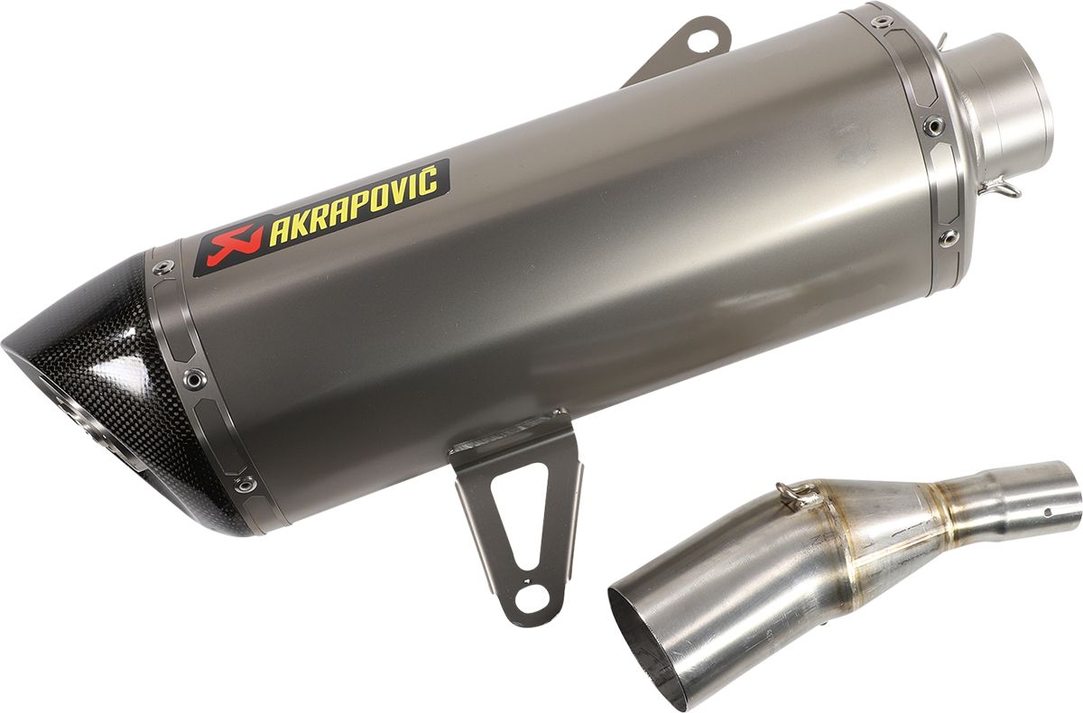 Akrapovic FELCSÚSZTATHATÓ LINE KIPUFOGÓ ROZSDAMENTES CARBON END CAP YAMAHA CZD 300 A X-Max motor kipufogó 0