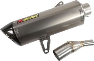 Akrapovic FELCSÚSZTATHATÓ LINE KIPUFOGÓ ROZSDAMENTES CARBON END CAP YAMAHA CZD 300 A X-Max motor kipufogó