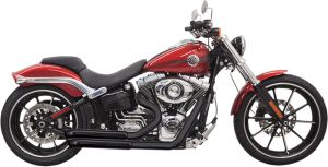 Bassani xhaust KIPUFOGÓ SYSTEM PRO STREET TURN DOWN BLACK Harley Davidson FXCWC 1584 ABS Rocker C motor kipufogó
