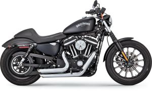 Vance & hines KIPUFOGÓ SYSTEM SHORTSHOTS STAGGERED CHROME Harley Davidson XL 1200 XS ABS Sportster Forty-Eight Special motor kipufogó