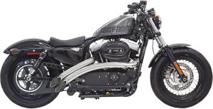 Bassani xhaust KIPUFOGÓ RADIAL SWEEPER CHROME Harley Davidson XL 1200 XS ABS Sportster Forty-Eight Special motor kipufogó