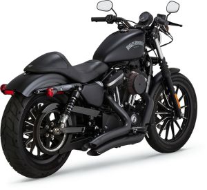 Vance & hines KIPUFOGÓ SYSTEM BIG RADIUS 2-INTO-2 BLACK Harley Davidson XL 1200 XS ABS Sportster Forty-Eight Special motor kipufogó