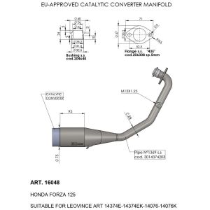 Leovince CATALYTIC CONVERTER MANIFOLD 