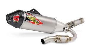 Pro circuit KIPUFOGÓ SYSTEM T-6 EURO STAINLESS WITH TITANIUM CANISTERS & CARBON END CAP KAWASAKI KX 250 F  motor kipufogó