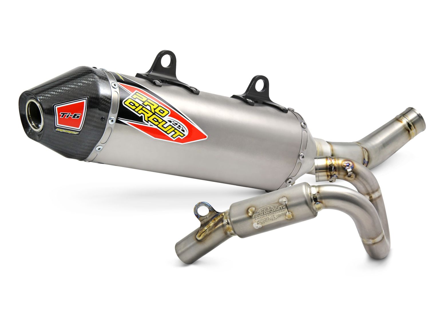 Pro circuit KIPUFOGÓ SYSTEM T-6 EURO STAINLESS WITH TITANIUM CANISTERS & CARBON END CAP HUSQVARNA FC 350  motor kipufogó 0