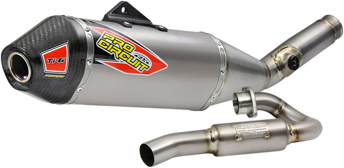 Pro circuit KIPUFOGÓ SYSTEM T-6 EURO STAINLESS WITH TITANIUM CANISTERS & CARBON END CAP SUZUKI RM-Z 450  motor kipufogó 0