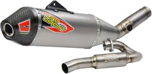 Pro circuit KIPUFOGÓ SYSTEM T-6 EURO STAINLESS WITH TITANIUM CANISTERS & CARBON END CAP SUZUKI RM-Z 450  motor kipufogó