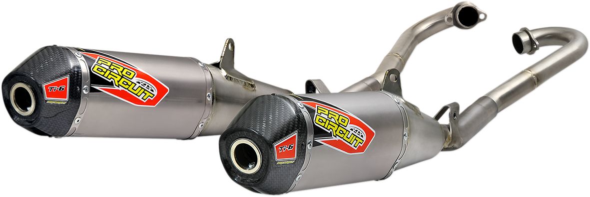 Pro circuit KIPUFOGÓ SYSTEM TI-6 DUAL TITANIUM WITH CARBON END CAP HONDA CRF 250 R  motor kipufogó 0