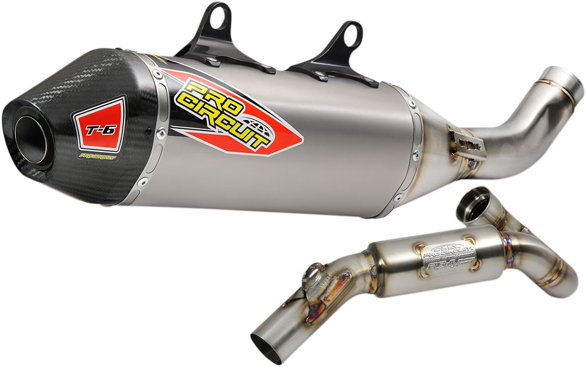 Pro circuit T-6 STAINLESS SYSTEM W/TITANIUM SHELL/CARBON END-CAP HUSQVARNA FC 450  motor kipufogó 0