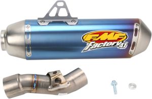 Fmf FACTORY 4.1 FELCSÚSZTATHATÓ KIPUFOGÓ TITANIUM BLUE ANODIZED HONDA HONDA CRF 150 R  motor kipufogó