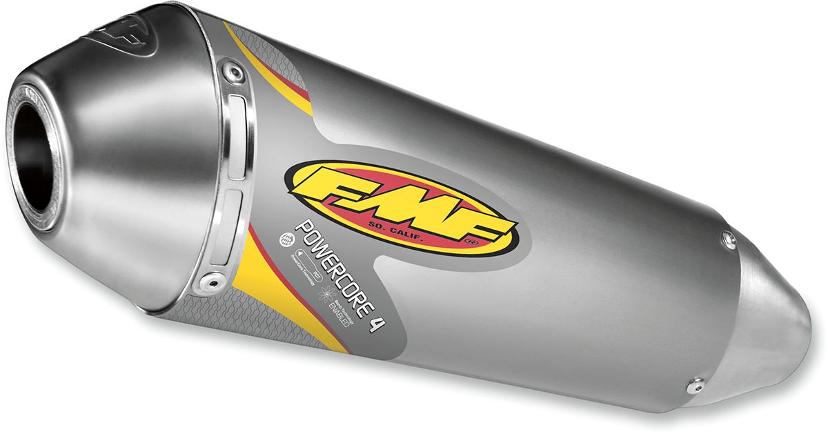 Fmf POWERCORE 4 FELCSÚSZTATHATÓ KIPUFOGÓ ALUMINUM UNIVERSAL Univerzális motor kipufogó 0
