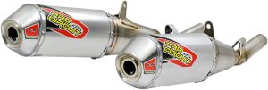 Pro circuit FELCSÚSZTATHATÓ KIPUFOGÓ/SILENCER T-6 (DUAL SYSTEM) ROZSDAMENTES ALUMINIUM HONDA CRF 250 R  motor kipufogó