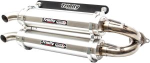 Trinity racing DUAL KIPUFOGÓ FELCSÚSZTATHATÓ BRUSHED POLARIS RZR XP 4 1000 TURBO 4X4 EPS 64" motor kipufogó