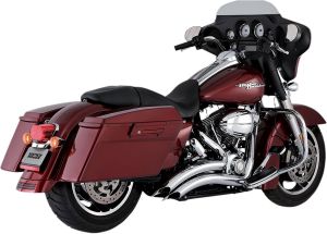 Vance & hines Exhaust System Big Radius 2-into-2 Chrome Harley Davidson FLTRX 1584 Road Glide Custom motor kipufogó