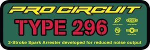 Pro circuit DECAL LOGO STICKER TYPE 296 Univerzális motor kipufogó