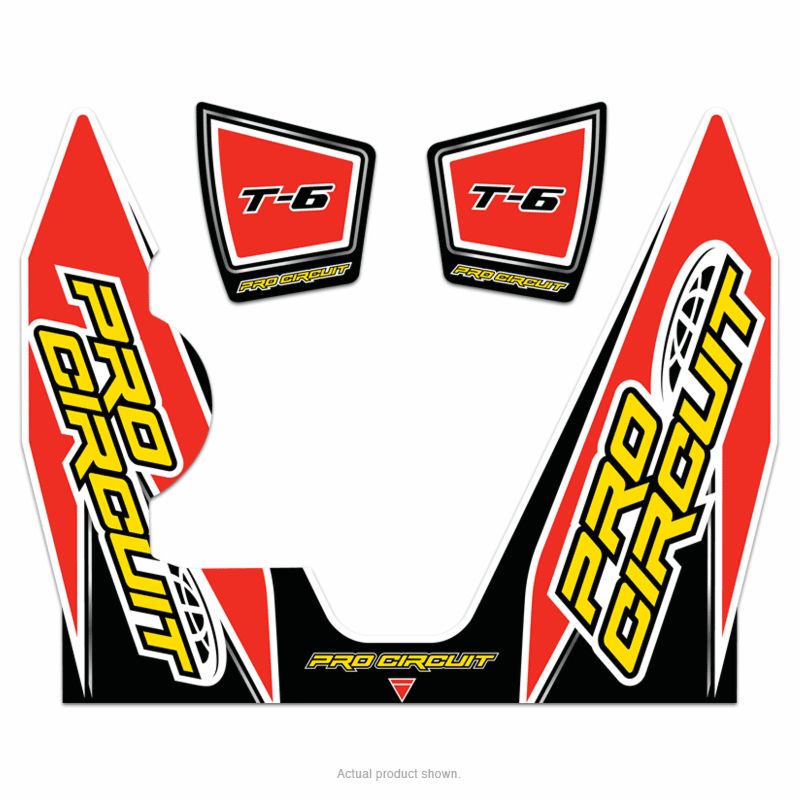 Pro circuit DECAL LOGO STICKER KIT T-6 Univerzális motor kipufogó 0