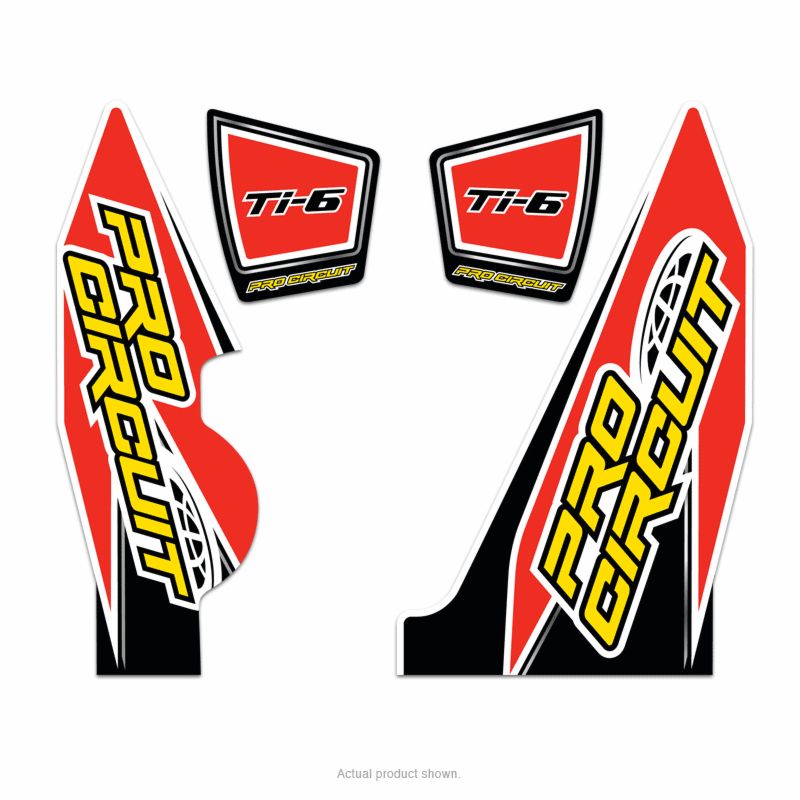 Pro circuit DECAL LOGO STICKER KIT TI-6 DUAL Univerzális motor kipufogó 0