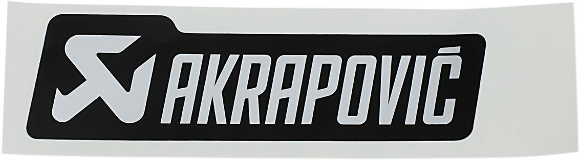 Akrapovic STICKER AKRAPOVIC MONO LOGO 135 X 40 MM BLACK/ SILVER Univerzális motor kipufogó 0