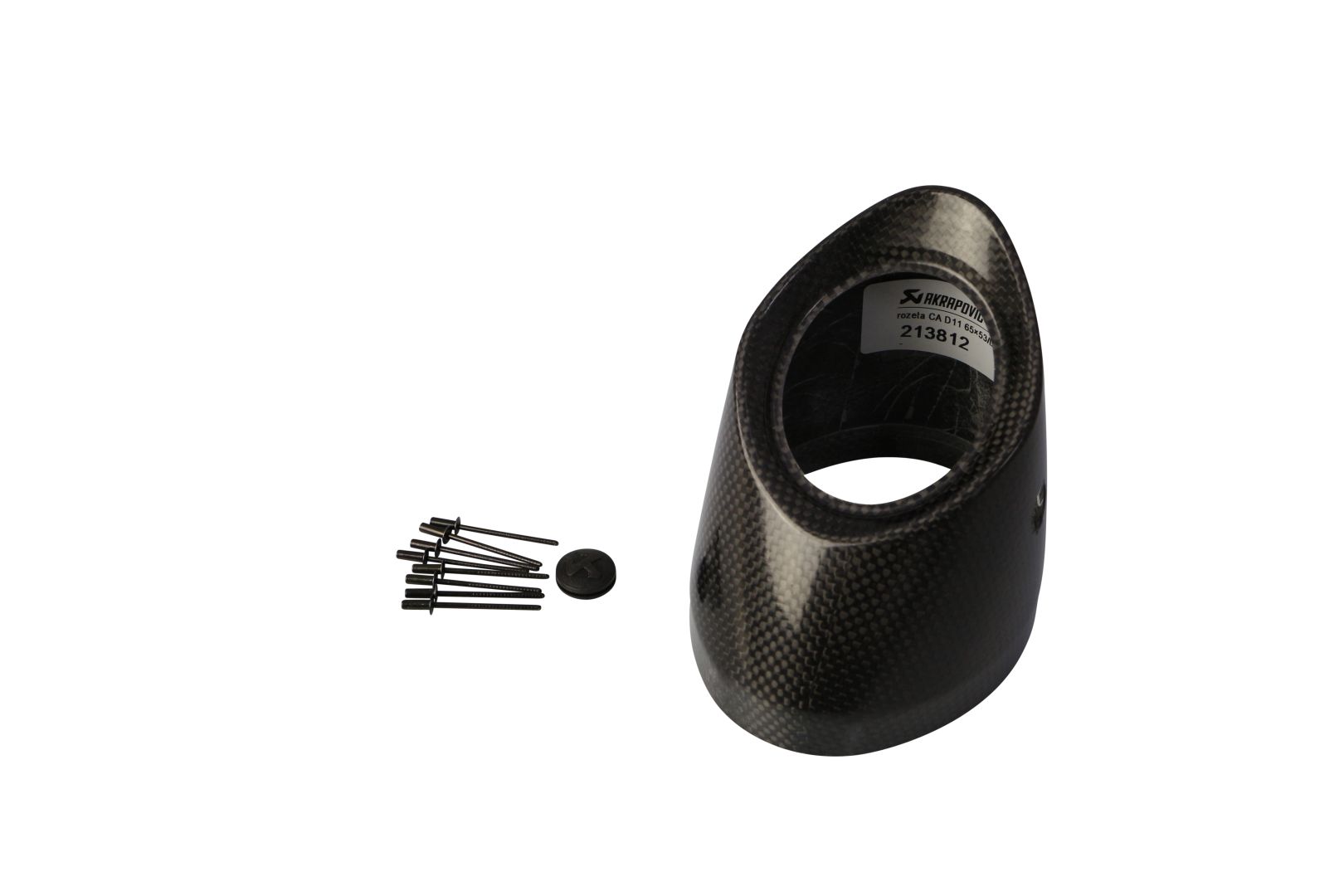 Akrapovic END CAP CARBON BLACK Univerzális motor kipufogó 0