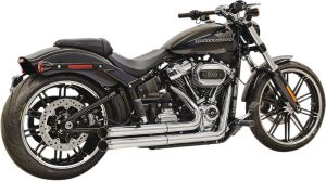 Bassani xhaust KIPUFOGÓ SYSTEM PRO STREET TURN OUT CHROME Harley Davidson FXFBS 1868 ABS Softail Fat Bob 114 motor kipufogó