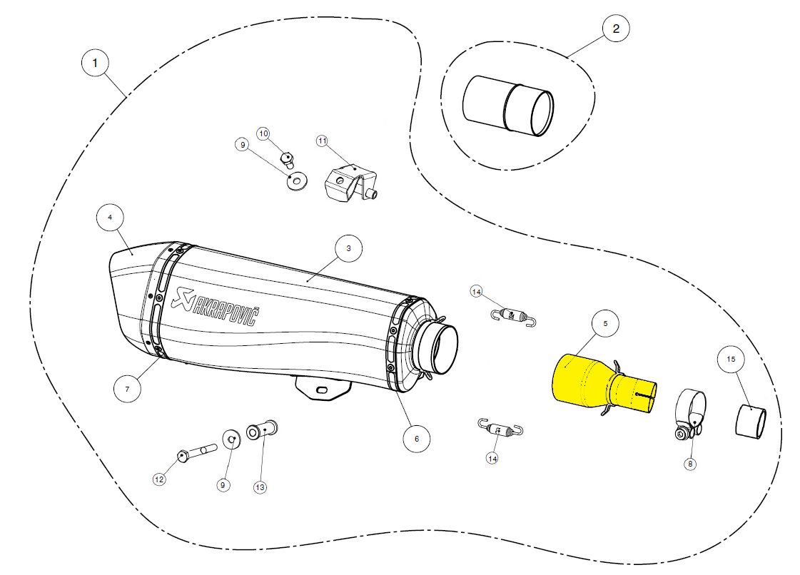 Akrapovic LINK PIPE ROZSDAMENTES Univerzális motor kipufogó 0