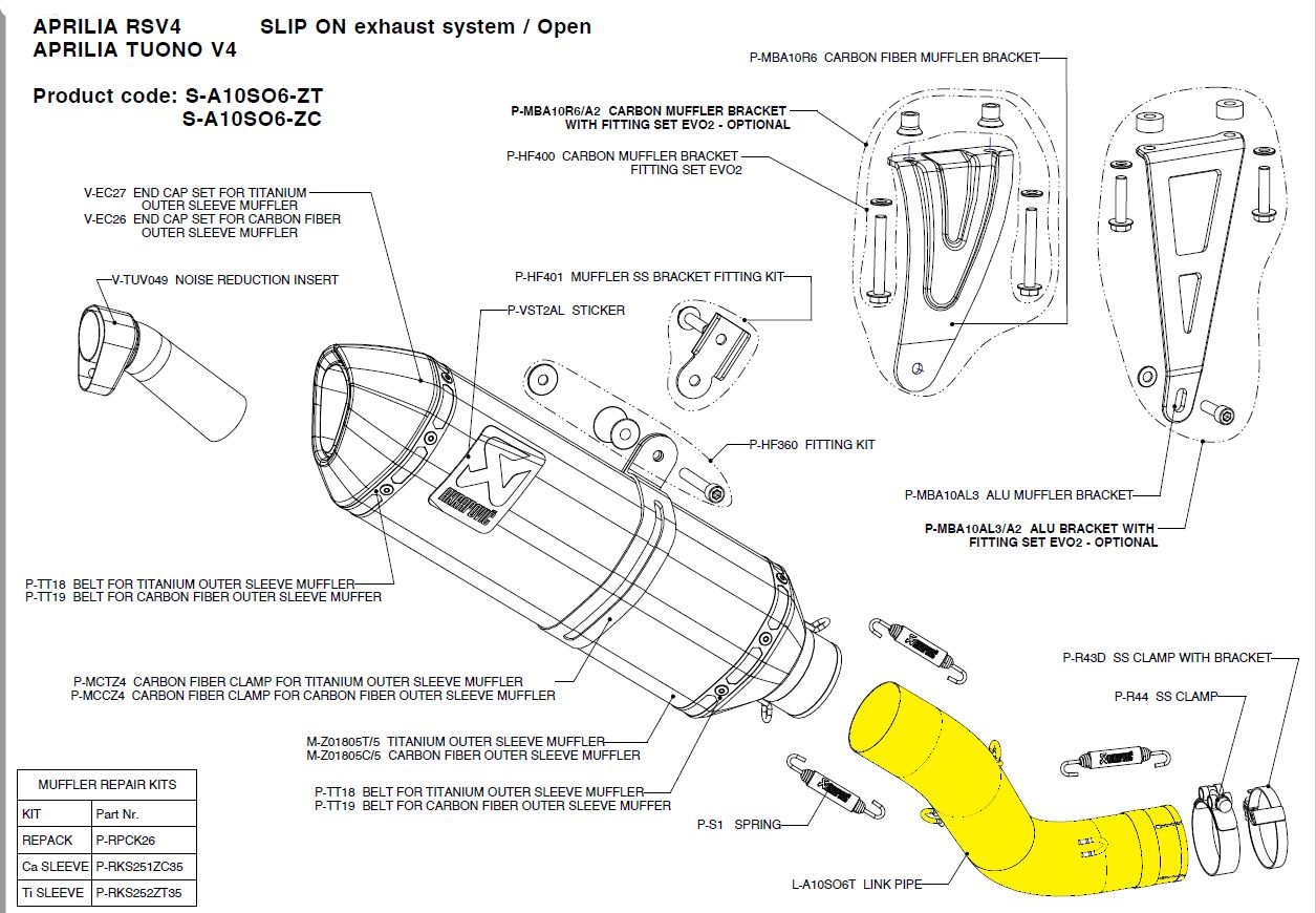 Akrapovic LINK PIPE TITANIUM Univerzális motor kipufogó 0