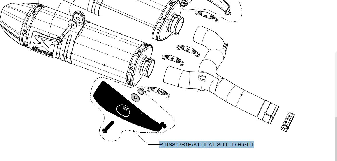 Akrapovic HEAT SHIELD CARBON Univerzális motor kipufogó 0