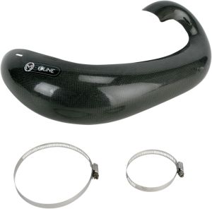 Moose racing hard-parts CARBON FIBER PIPE GUARD FOR 2-STROKE FMF KIPUFOGÓ KTM XC-W 200  motor kipufogó