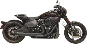 Bassani xhaust KIPUFOGÓ SYSTEM 2-1 ROAD RAGE W/MEGAPHONE KIPUFOGÓDOB BLACK Harley Davidson FLFB 1750 ABS Softail Fat Boy 107 motor kipufogó 0