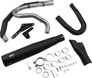 S&s cycle 2-1 Exhaust - Black - M8 Softail Harley Davidson FXBRS 1868 ABS Softail Breakout Anniversary (ANX) 114 motor kipufogó