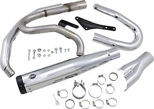 S&s cycle 2-1 Exhaust - Chrome - M8 Softail Harley Davidson FLFBS 1868 ABS Softail Fat Boy 114 motor kipufogó