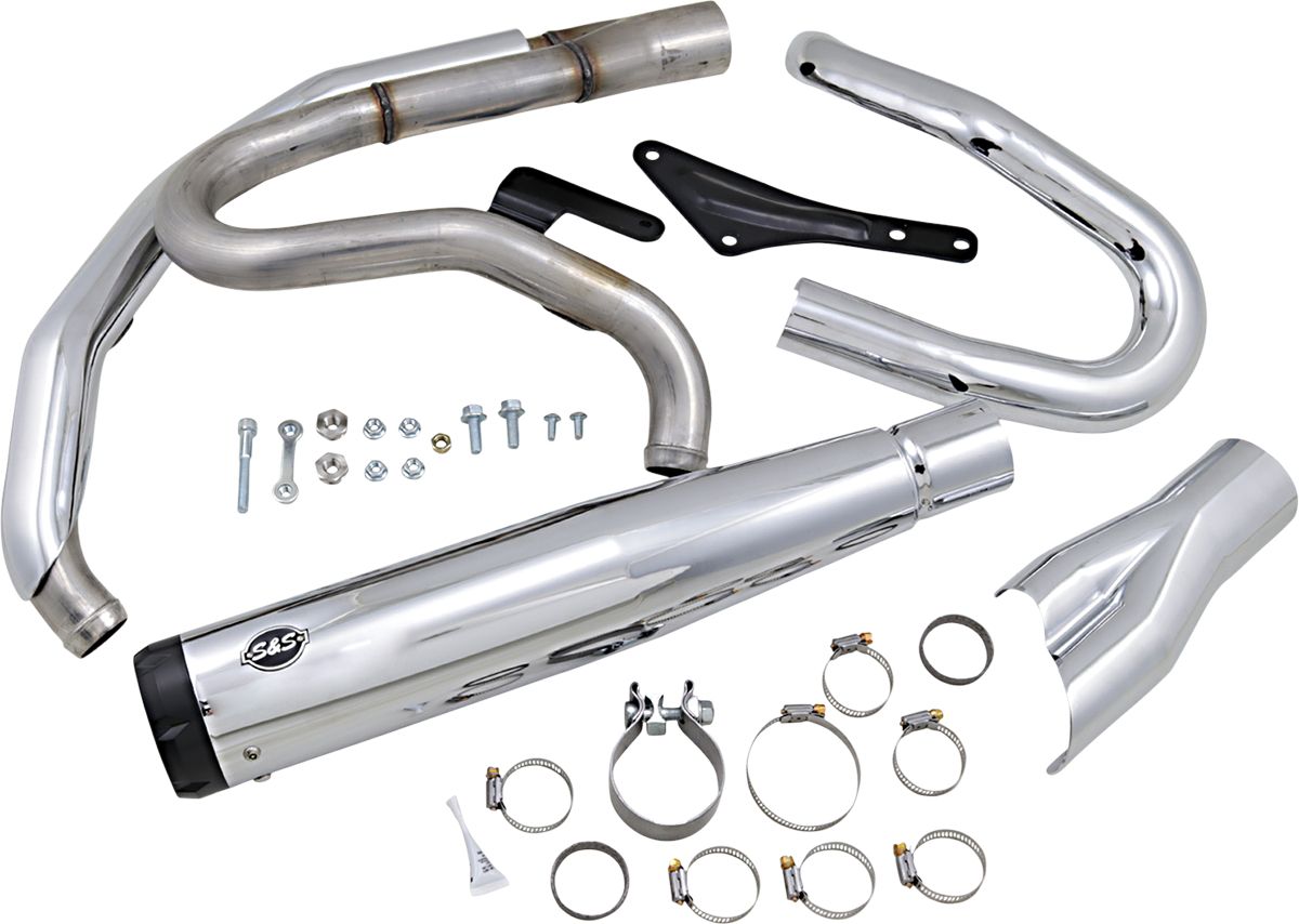 S&s cycle 2-1 Exhaust - Chrome - M8 Softail Harley Davidson FLFB 1750 ABS Softail Fat Boy 107 motor kipufogó 0