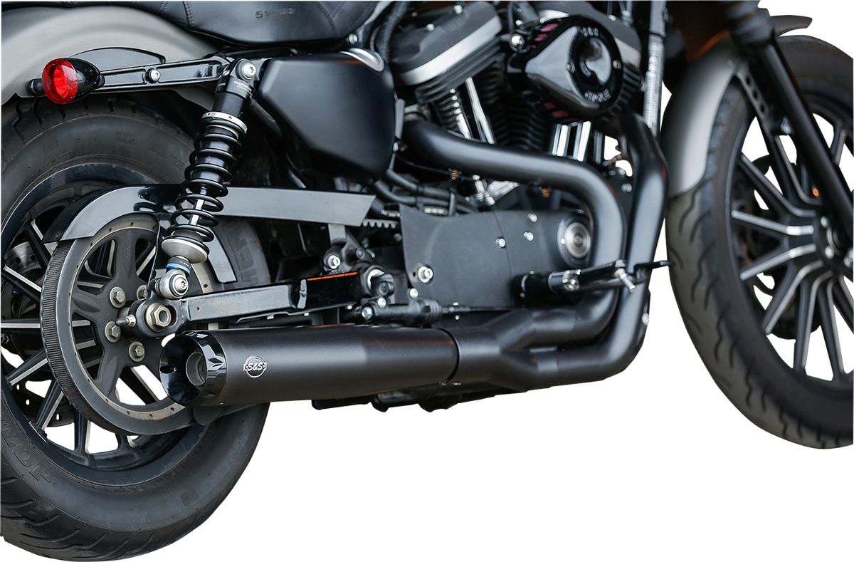 S&s cycle 50 State 2:1 Exhaust - Black - '14-'20 XL Harley Davidson XL 1200 X Forty-Eight motor kipufogó 0