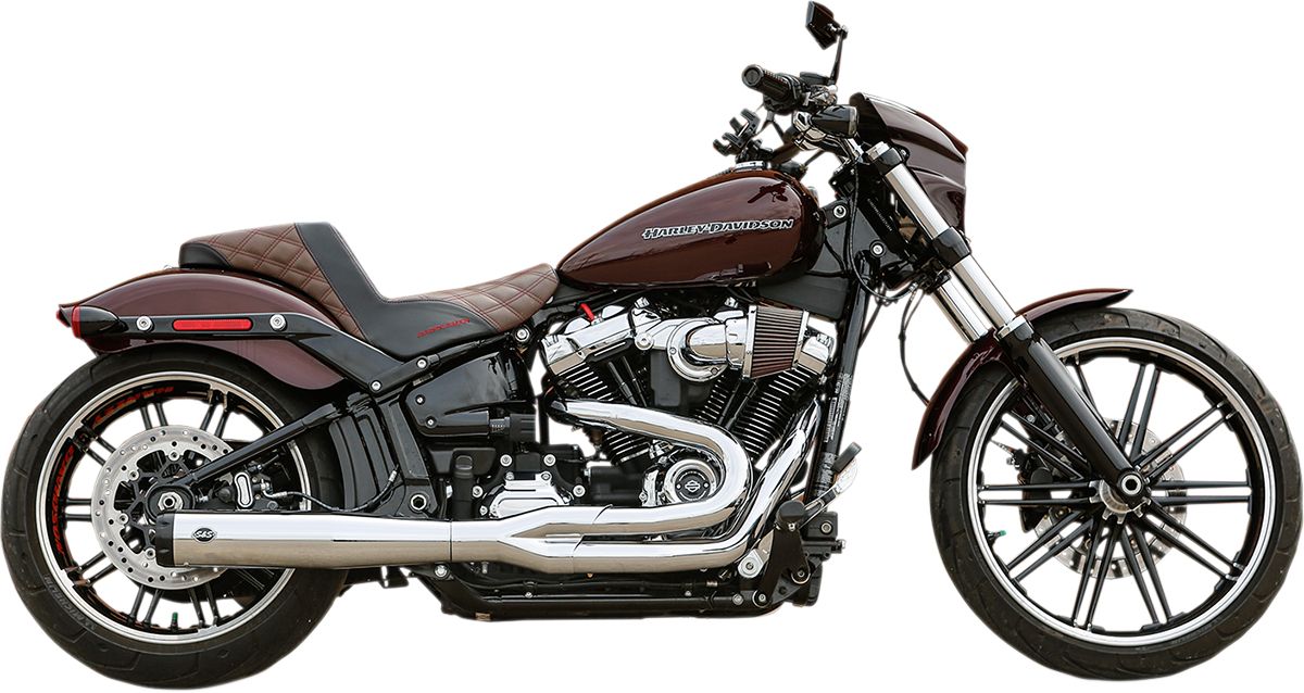 S&s cycle KIPUFOGÓ CHR 2-1 50ST M8ST Harley Davidson FLFB 1750 ABS Softail Fat Boy 107 motor kipufogó 0